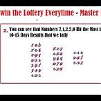 strategies to win the lottery